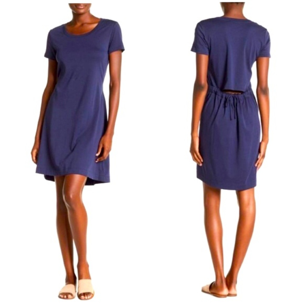 Theory Liliana Classic Cutout Tee Dress, Small